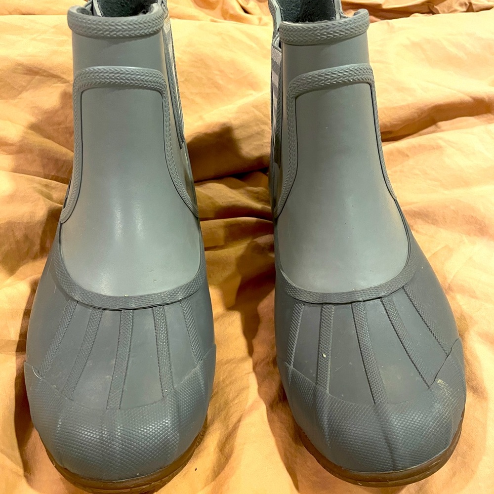 Rain boots. Ankle Height.